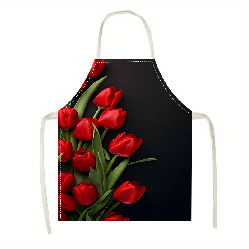 1pc Red Tulip Flower Black Bac - огляд і ціна Kitchen Baking Background