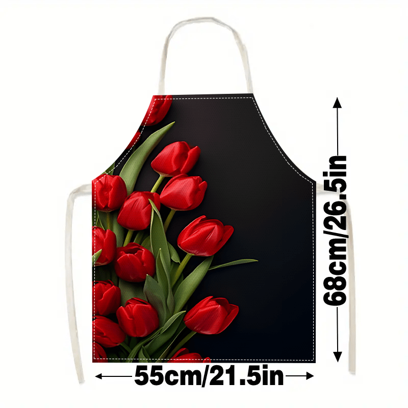 1pc Red Tulip Flower Black Bac - огляд і ціна Kitchen Baking Background