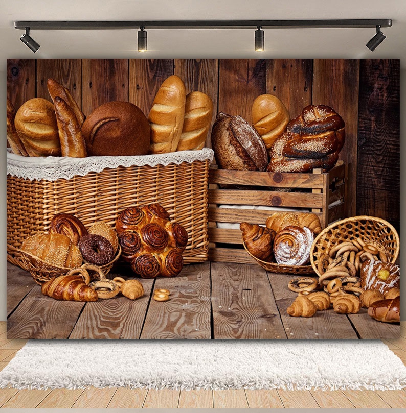 Cooking Bread Backdrop for Pho - огляд і ціна Kitchen Baking Background