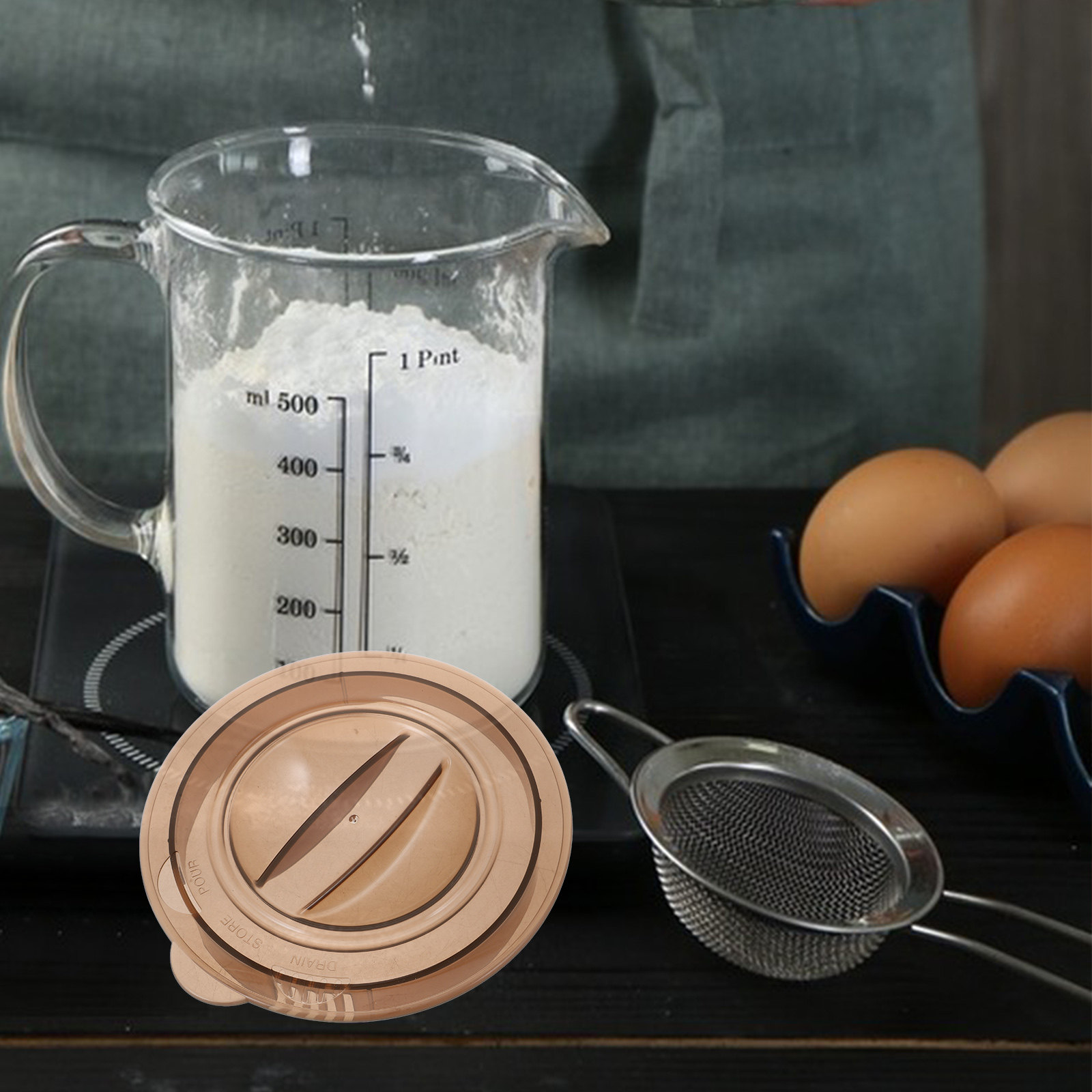 Measuring Cup Plastic Lid for  - огляд і ціна Kitchen Baking Soda
