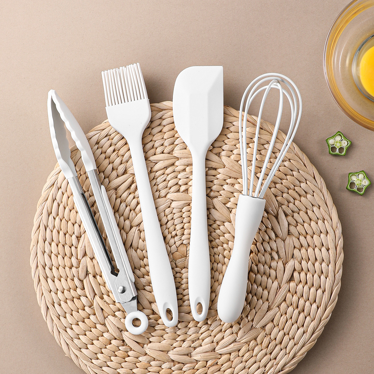 4Pcs/Set Silicone Baking Set C - огляд і ціна Kitchen Baking Brush