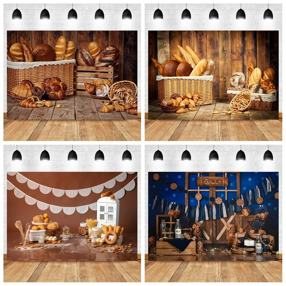Wooden Planks Backdrop Baking  - огляд і ціна Kitchen Baking Background