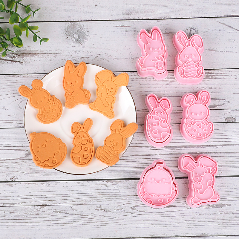 6pcs/Set Easter Bunny Cookie C - огляд і ціна Kitchen Baking Set