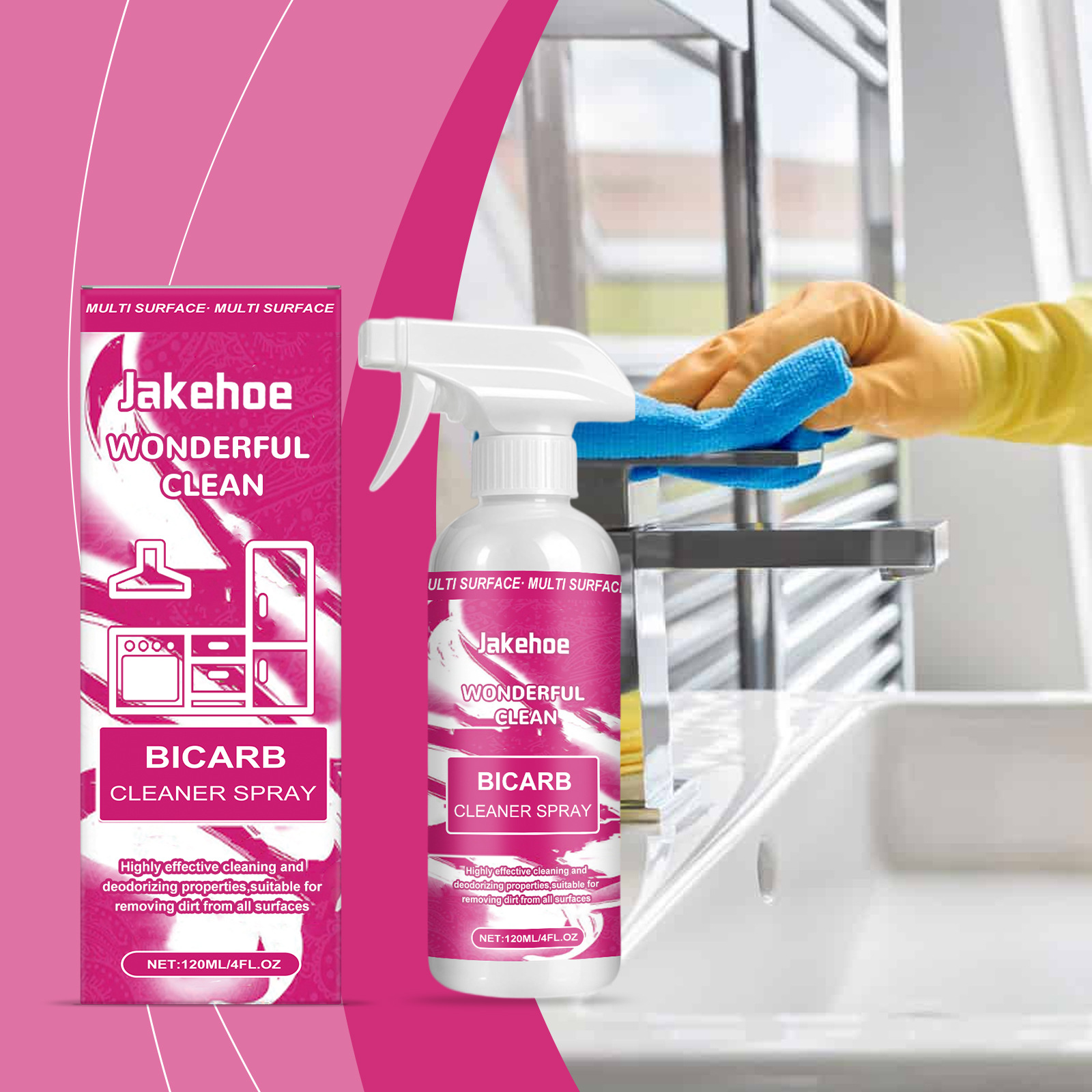Baking Soda Cleaning Spray,Hea - огляд і ціна Kitchen Baking Soda