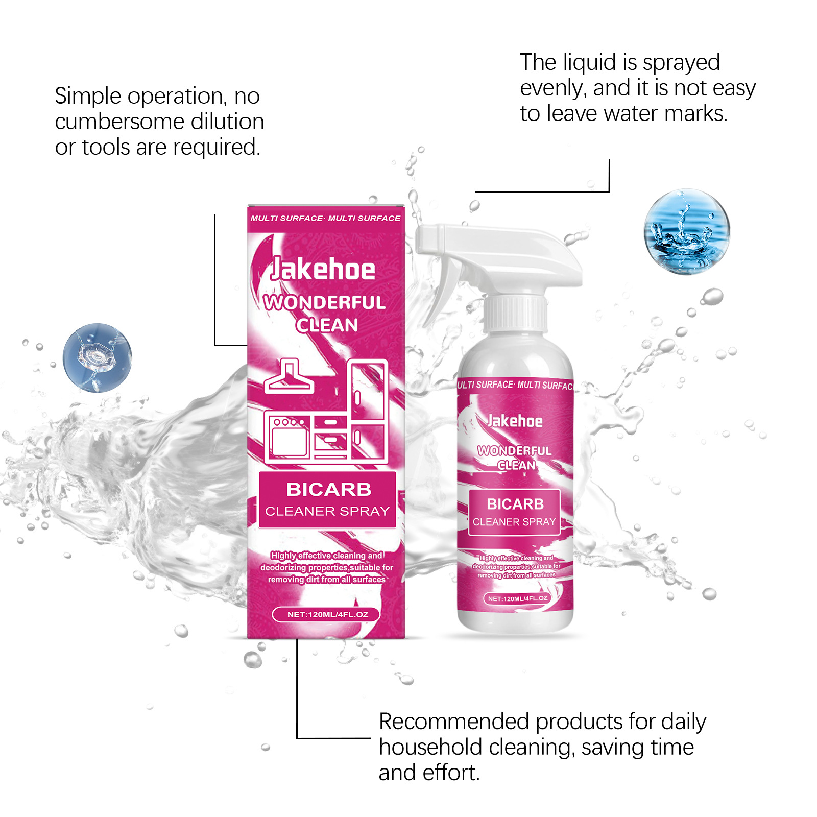 Baking Soda Cleaning Spray,Hea - огляд і ціна Kitchen Baking Soda