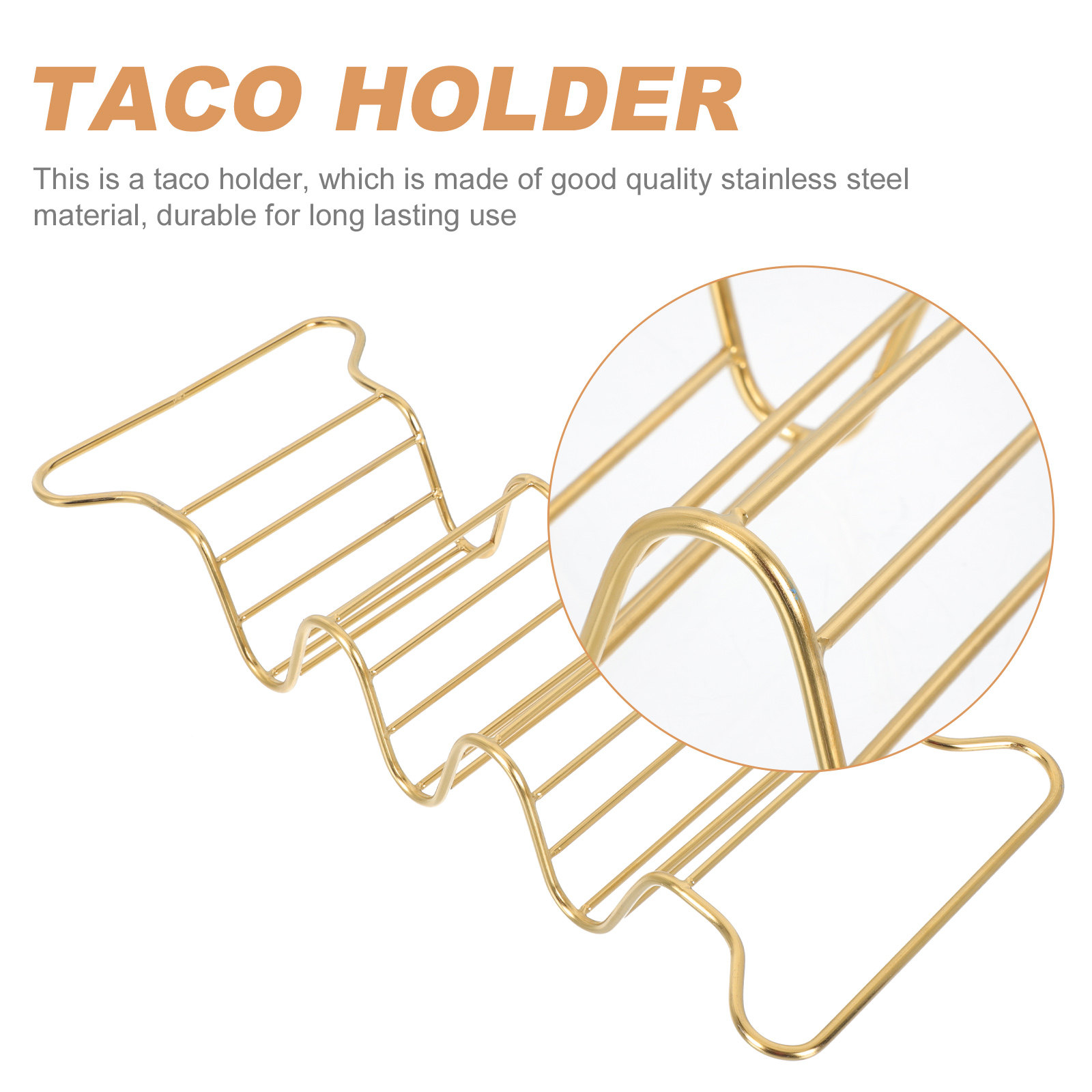 1Pcs Stainless Steel Taco Rack - огляд і ціна Kitchen Baking Gadgets