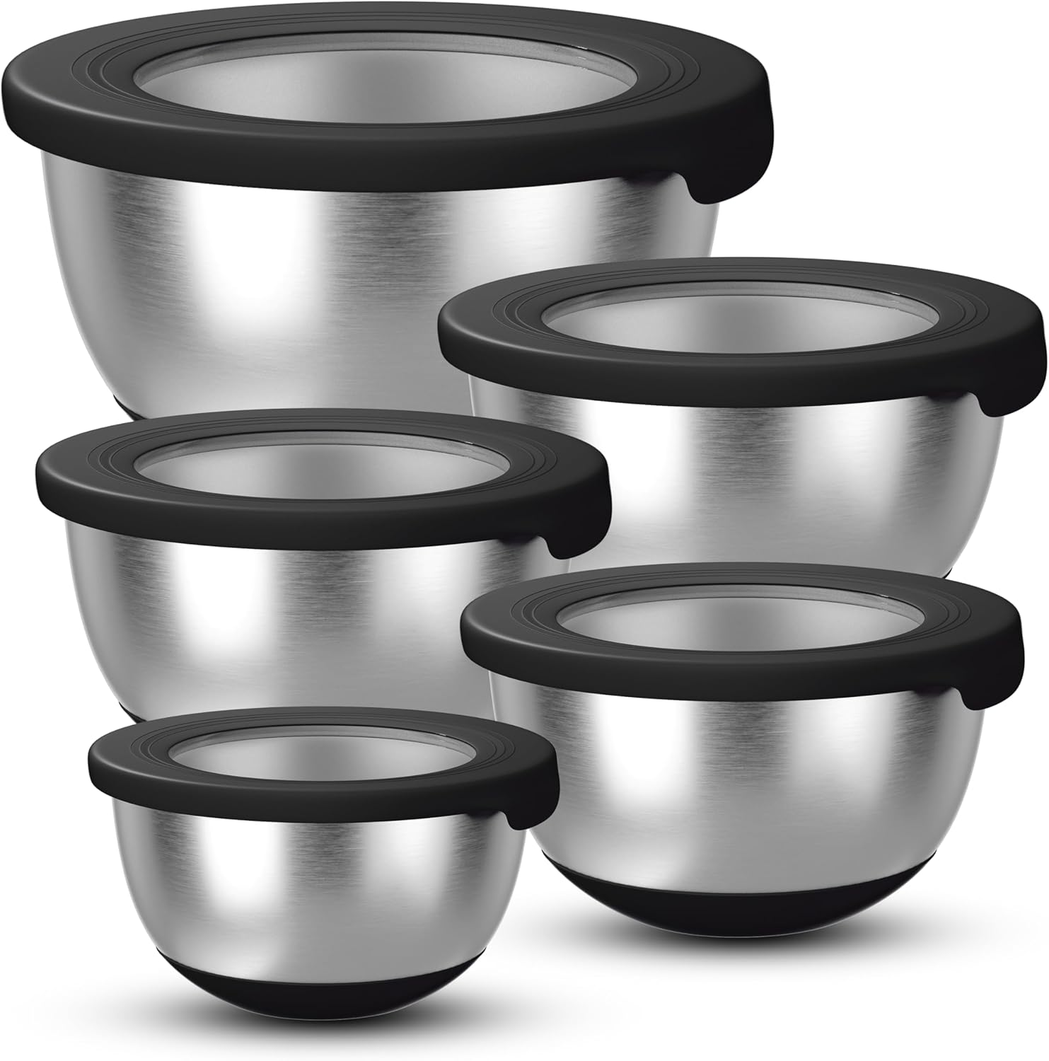 Stainless Steel Mixing Bowls w - огляд і ціна Kitchen Baking Set