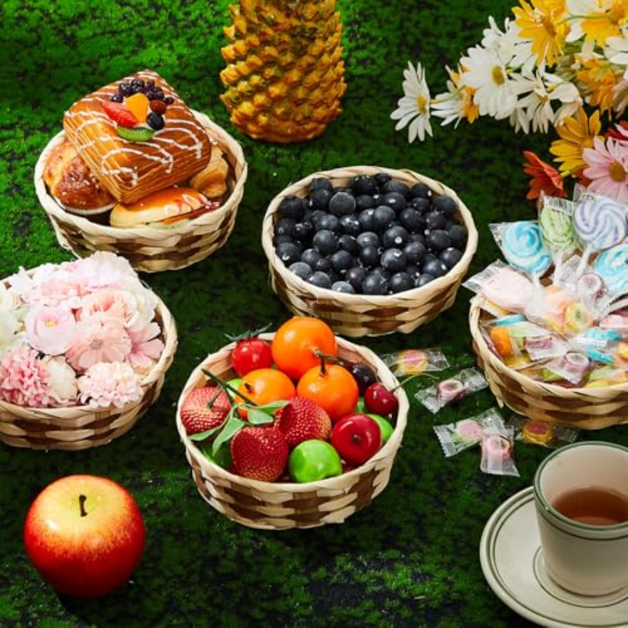 Pack Woven Basket Round Bamboo - огляд і ціна Kitchen Baking Gift Basket