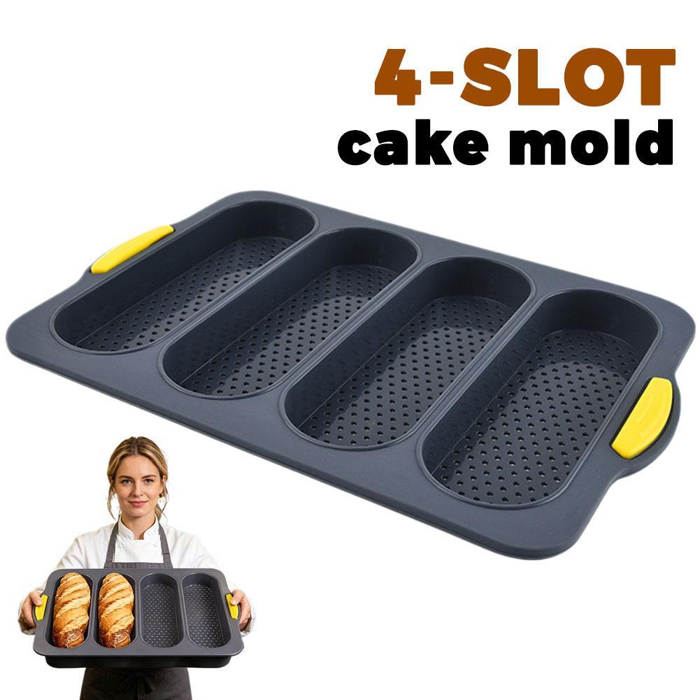 4-Slot Silicone Bread Mold, Fo - огляд і ціна Kitchen Appliances For Baking
