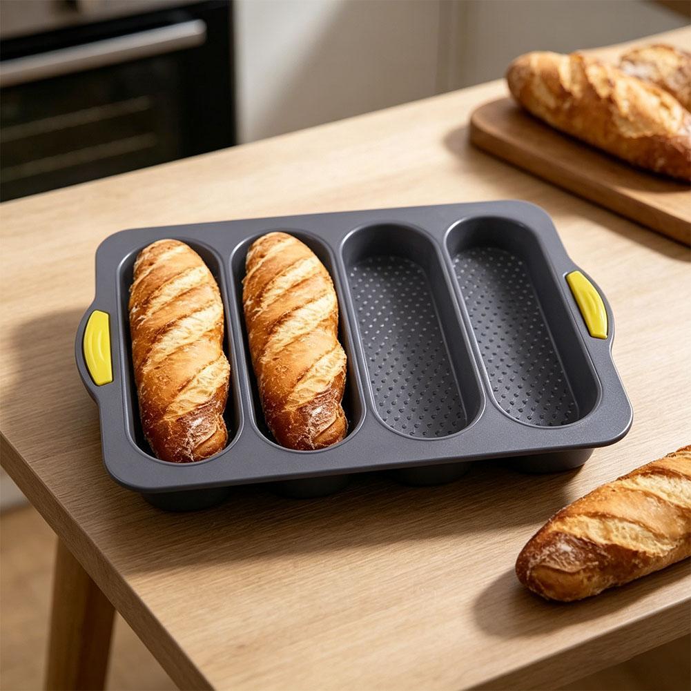 4-Slot Silicone Bread Mold, Fo - огляд і ціна Kitchen Appliances For Baking