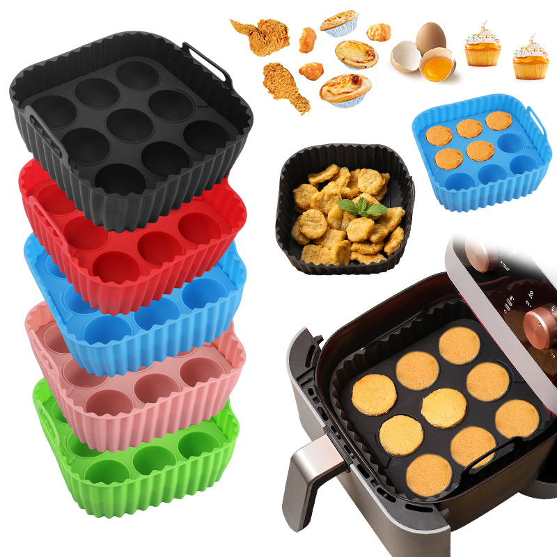 2pcs Silicone Air Fryer Liners - огляд і ціна Kitchen Baking Pan Set