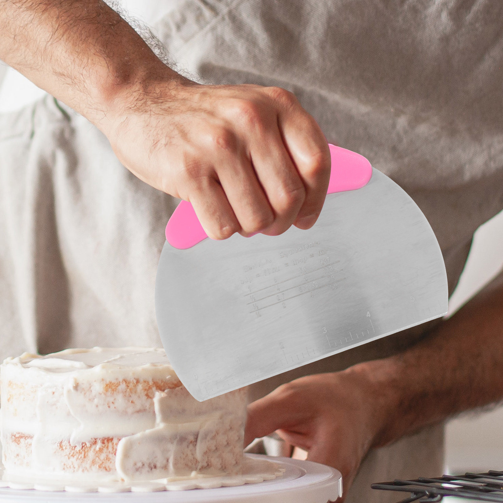 2Pcs Silicone Dough Scraper Se - огляд і ціна Kitchen Baking Set