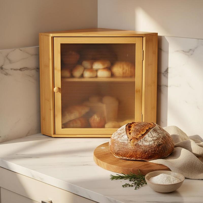 Corner Bread Box for Kitchen C - огляд і ціна Kitchen Baking Counter