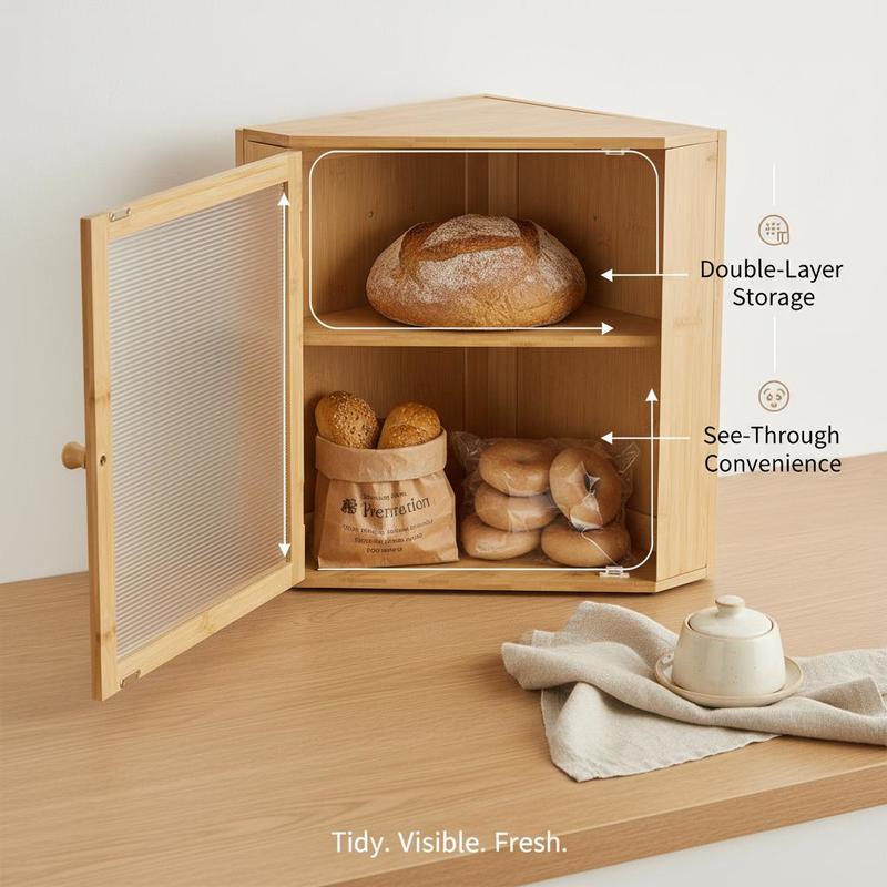 Corner Bread Box for Kitchen C - огляд і ціна Kitchen Baking Counter