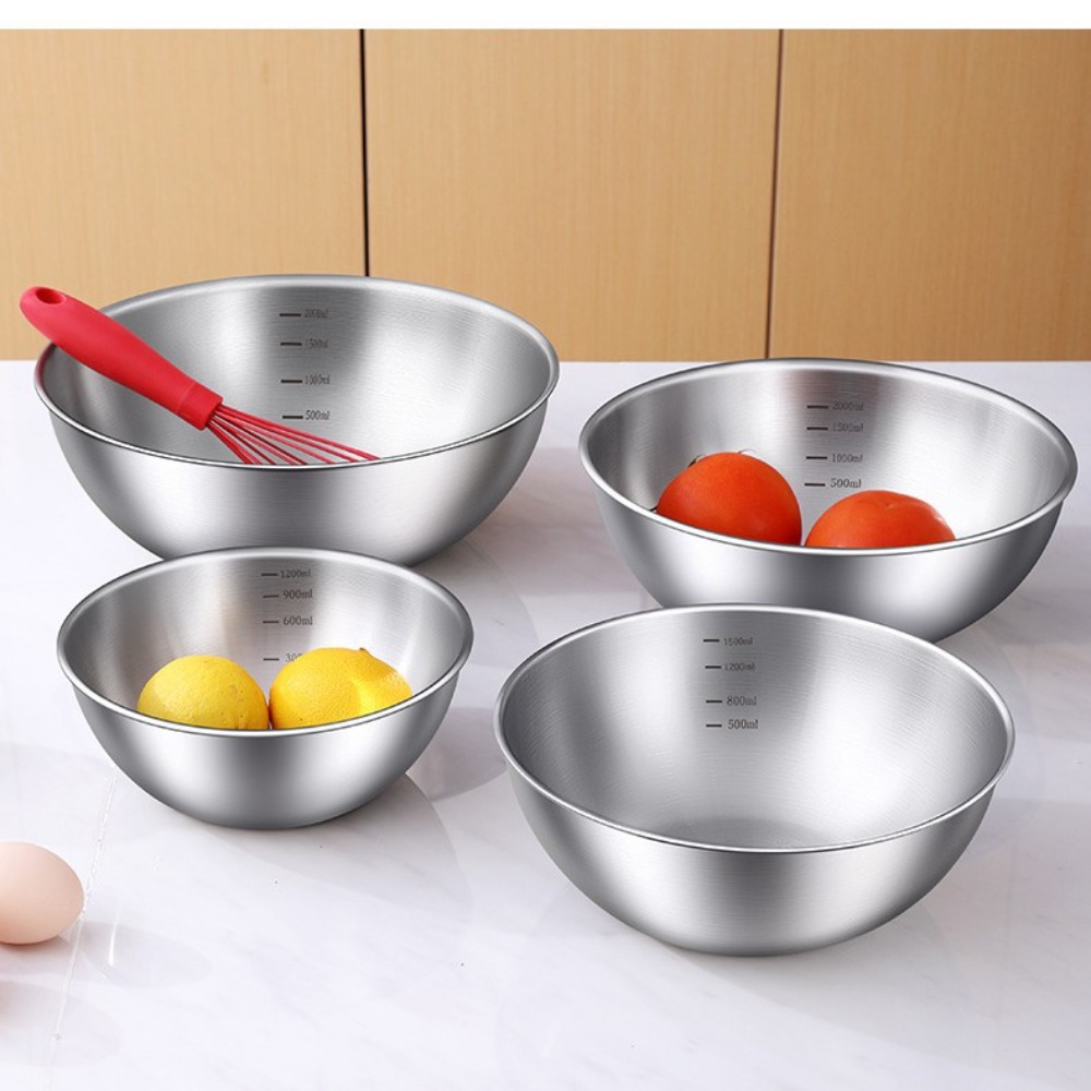 3pcs Stainless Steel Bowl Set  - огляд і ціна Kitchen Baking Essentials
