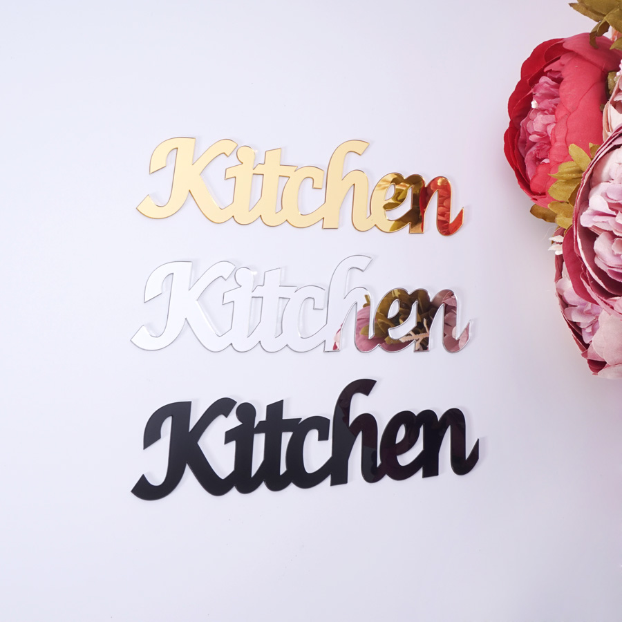 Kitchen Script Acrylic Mirror  - огляд і ціна Kitchen Baking Cabinet