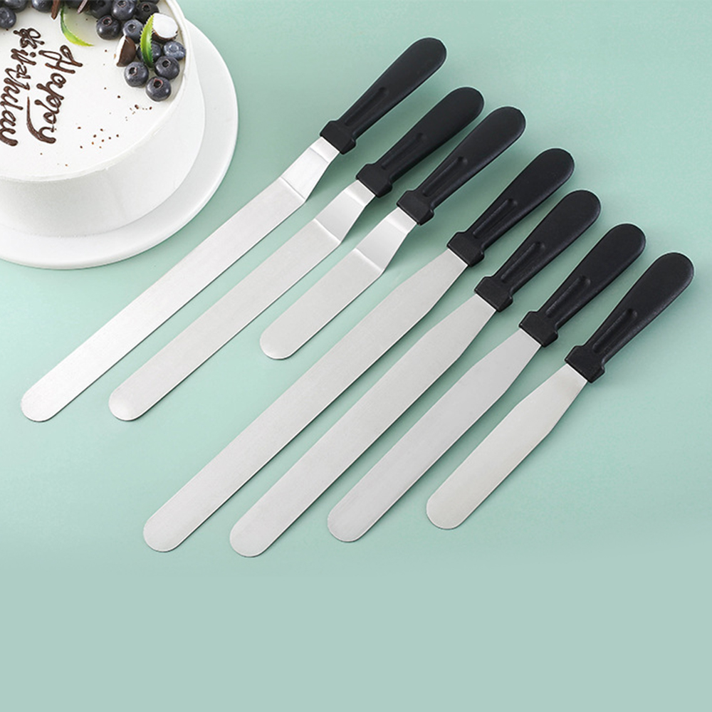 1PC Stainless Steel Cake Scrap - огляд і ціна Offset Spatula Set