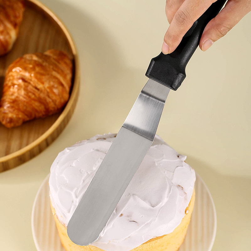 1PC Stainless Steel Cake Scrap - огляд і ціна Offset Spatula Set