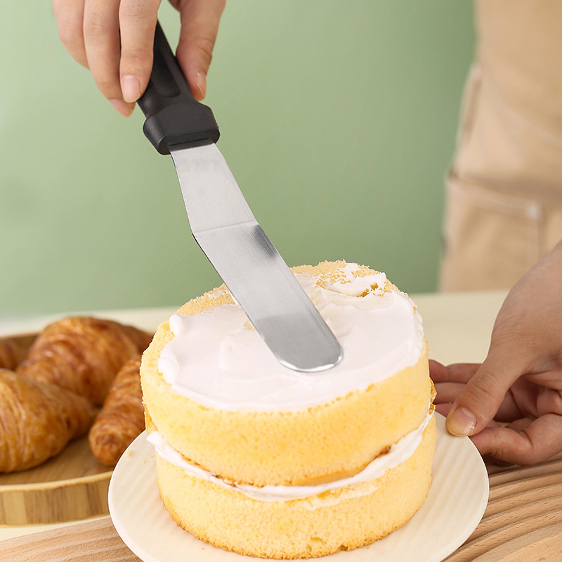 1PC Stainless Steel Cake Scrap - огляд і ціна Offset Spatula Set