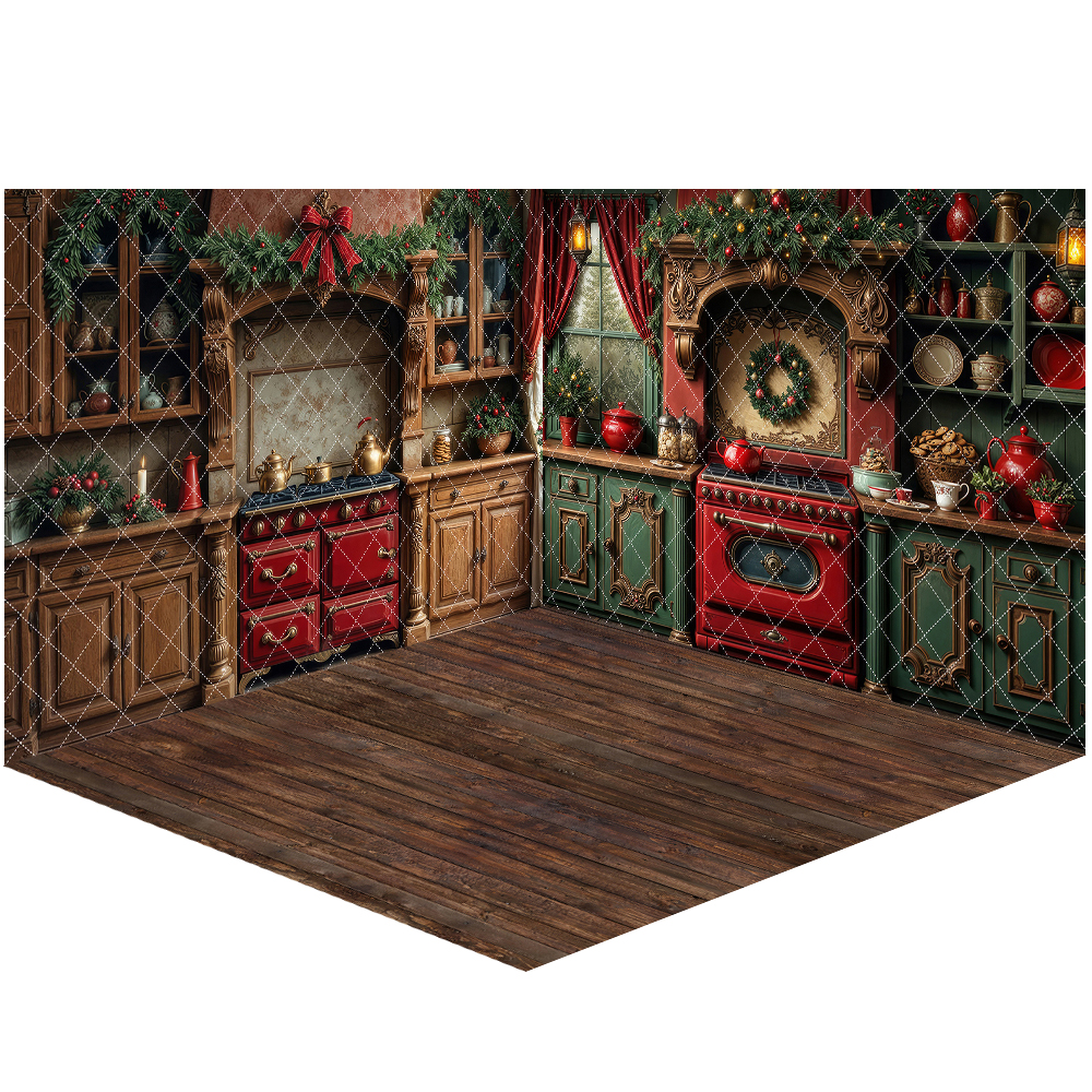 Nostalgic Christmas Kitchen Ba - огляд і ціна Kitchen Baking Background