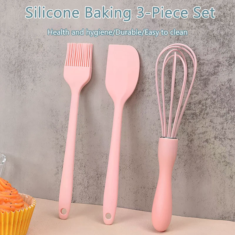 3PCS Silicone Baking Set Cake  - огляд і ціна Kitchen Baking Brush