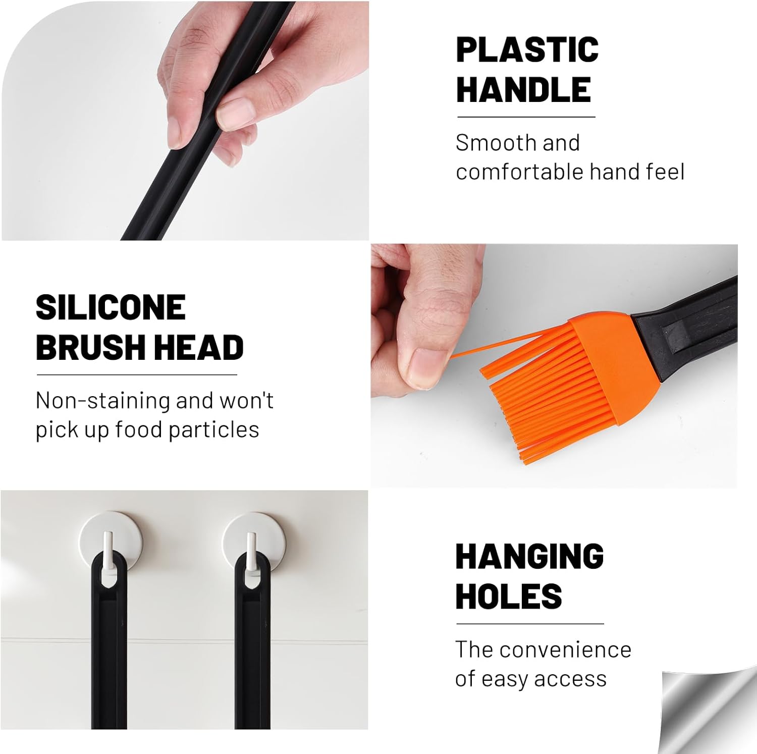14 Inch Two Tone Silicone Bast - огляд і ціна Kitchen Baking Brush