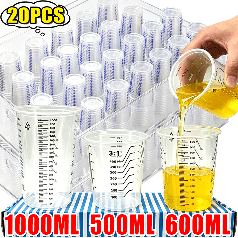 500/600/1000ml Clear Plastic D - огляд і ціна Kitchen Baking Essentials