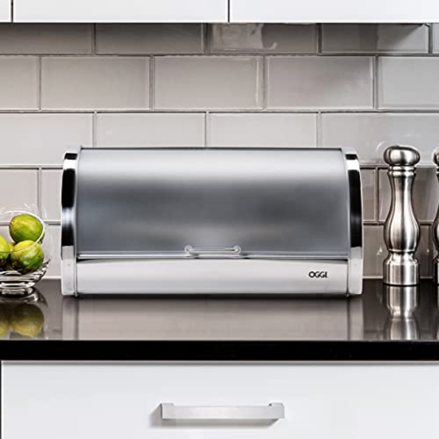 Steel Bread Box for Kitchen Co - огляд і ціна Kitchen Baking Counter