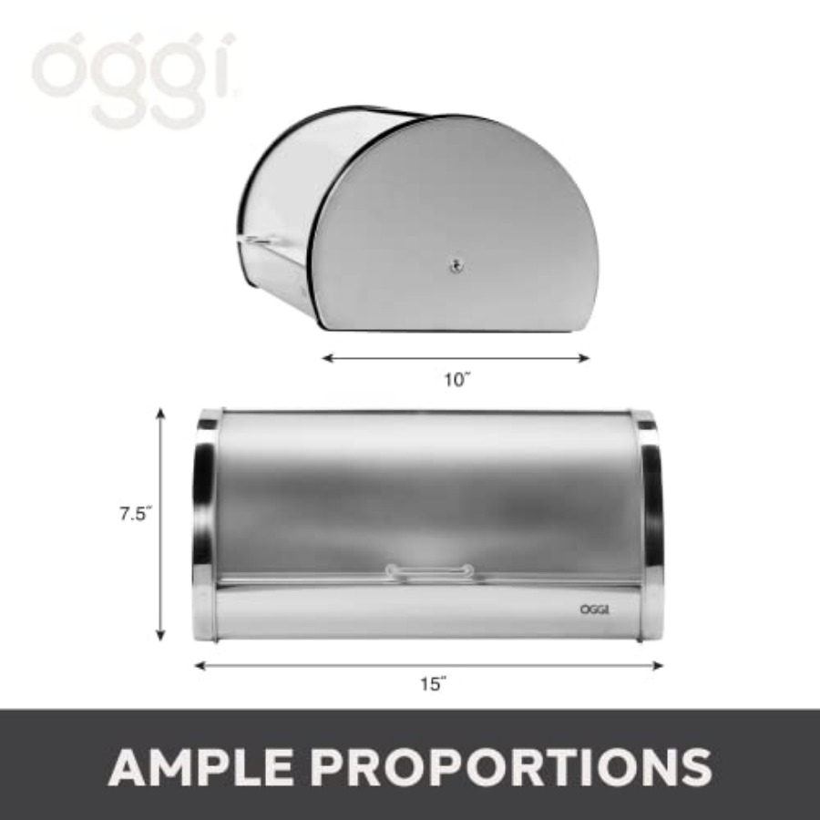 Steel Bread Box for Kitchen Co - огляд і ціна Kitchen Baking Counter