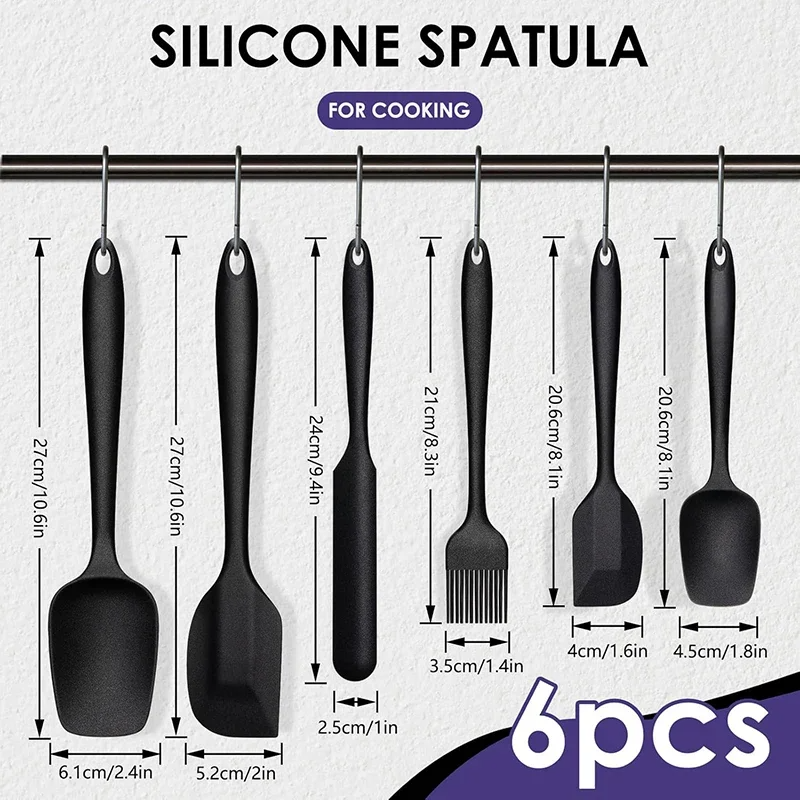 6pc Silicone Spatula set for b - огляд і ціна Kitchen Baking Brush