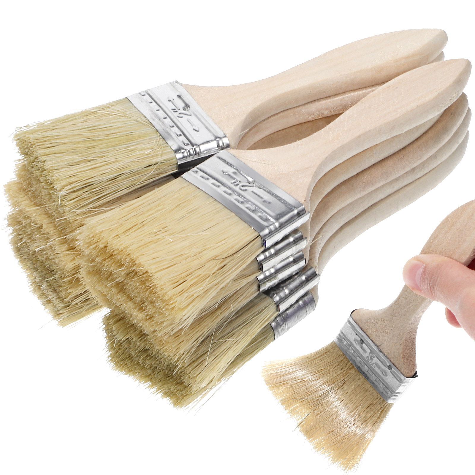 10 Pcs Thickened Wooden Handle - огляд і ціна Kitchen Baking Brush