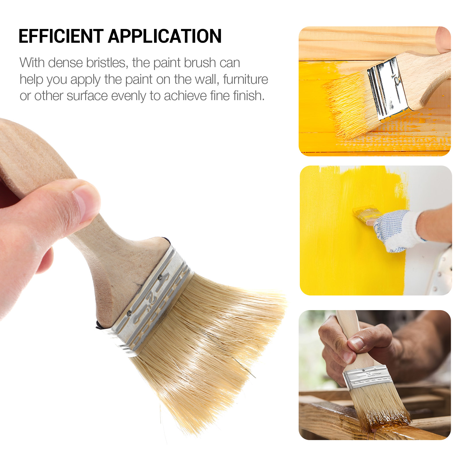 10 Pcs Thickened Wooden Handle - огляд і ціна Kitchen Baking Brush