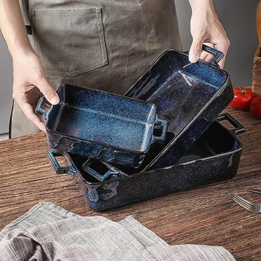 Ceramic Bakeware Set Porcelain - огляд і ціна Kitchen Baking Pan Set