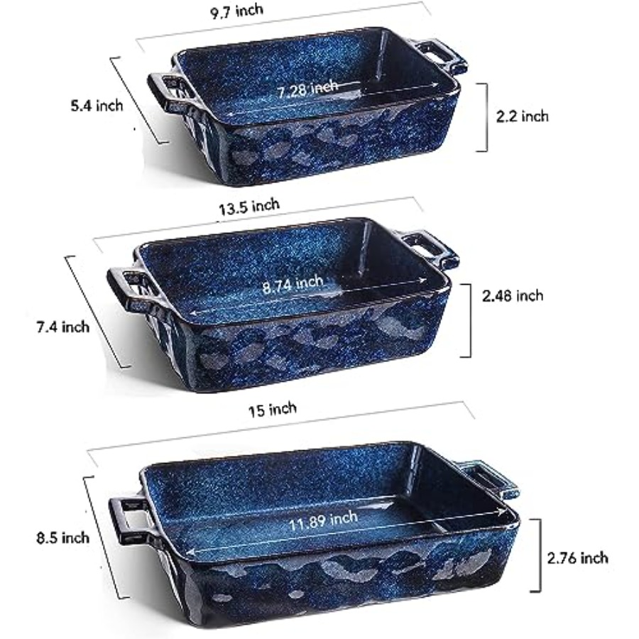 Ceramic Bakeware Set Porcelain - огляд і ціна Kitchen Baking Pan Set
