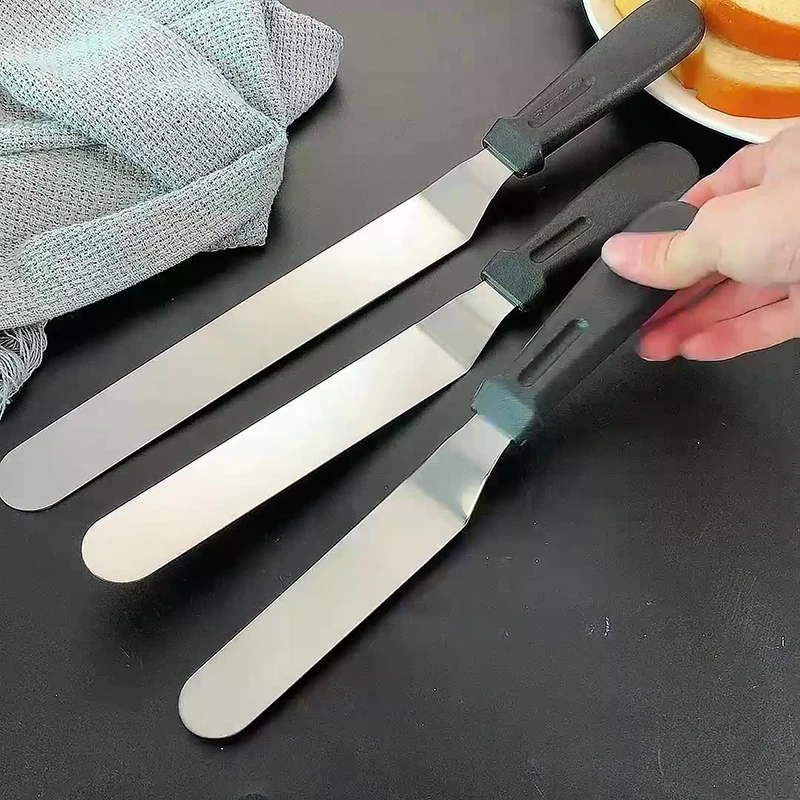 Stainless Steel Cream Spatula  - огляд і ціна Offset Spatula Set