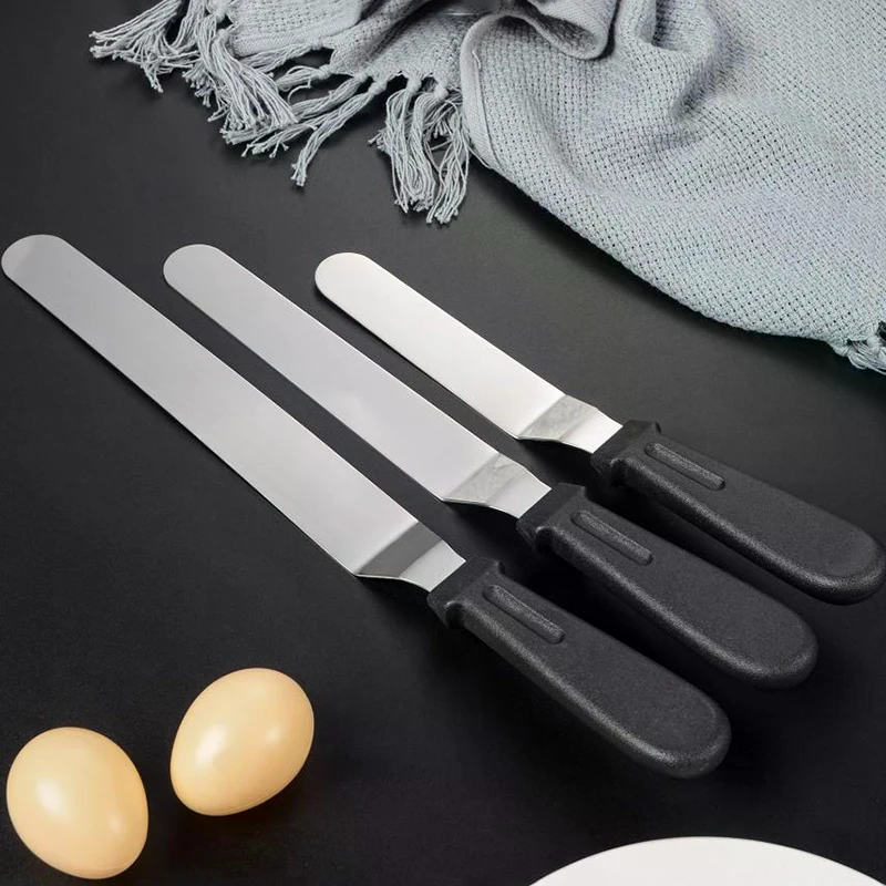 Stainless Steel Cream Spatula  - огляд і ціна Offset Spatula Set
