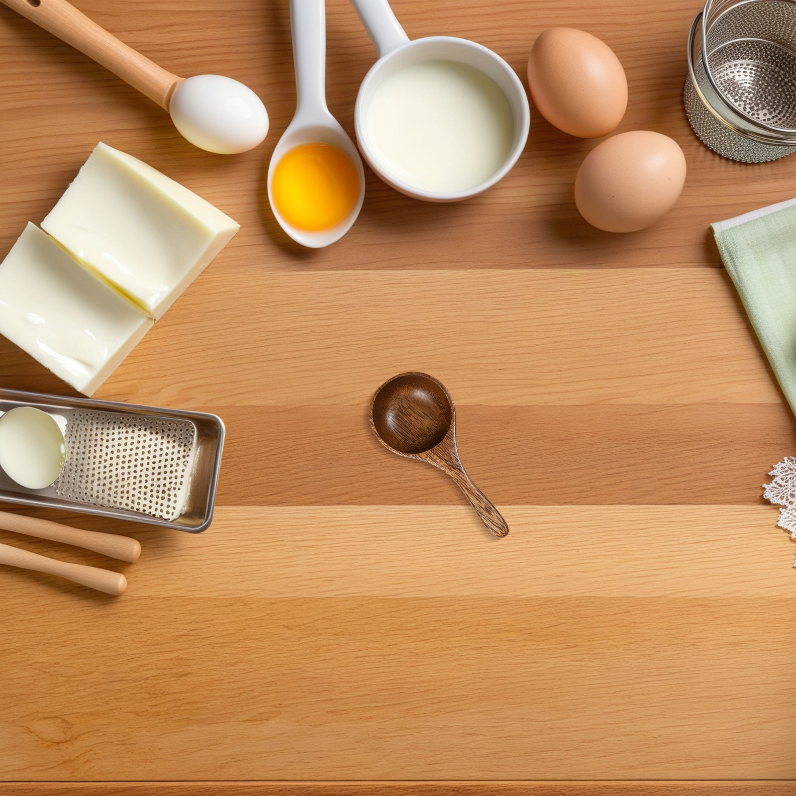 Wooden Coffee Scoop Measuring  - огляд і ціна Kitchen Baking Soda