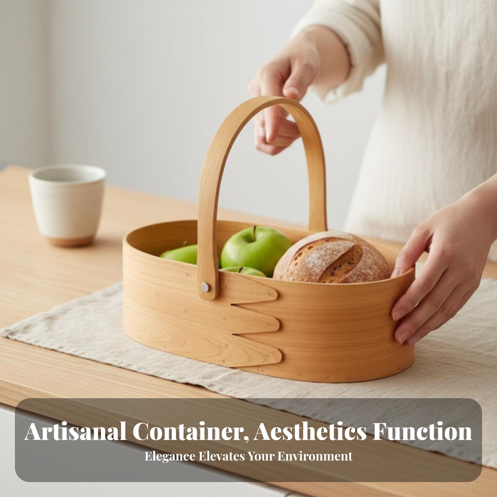 Handled Wood Chip Container Ja - огляд і ціна Kitchen Baking Set